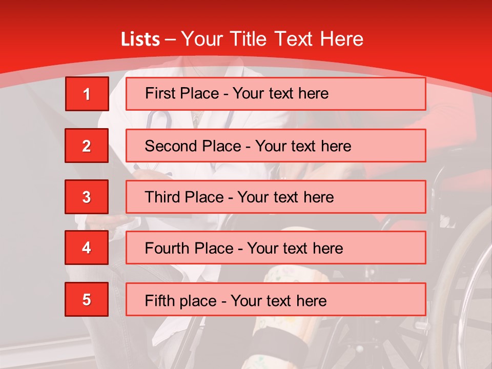 Handicapped Women Orthopedics PowerPoint Template