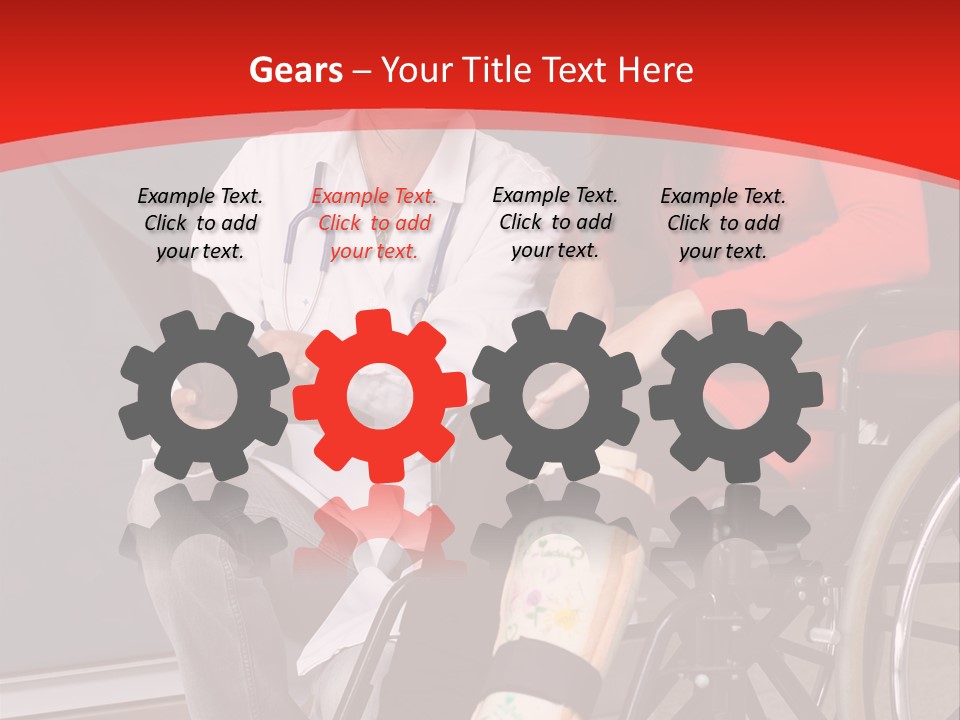 Handicapped Women Orthopedics PowerPoint Template