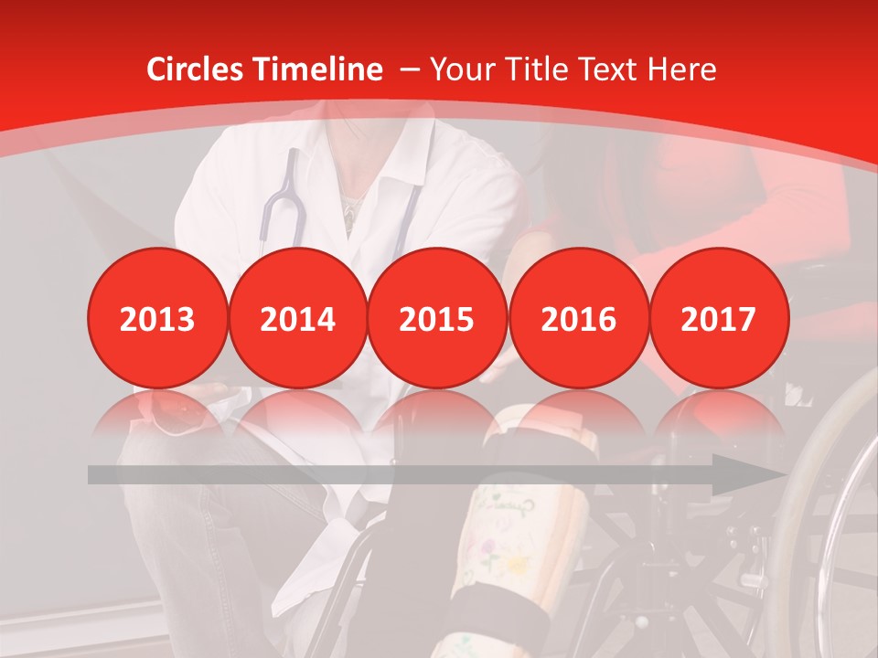 Handicapped Women Orthopedics PowerPoint Template