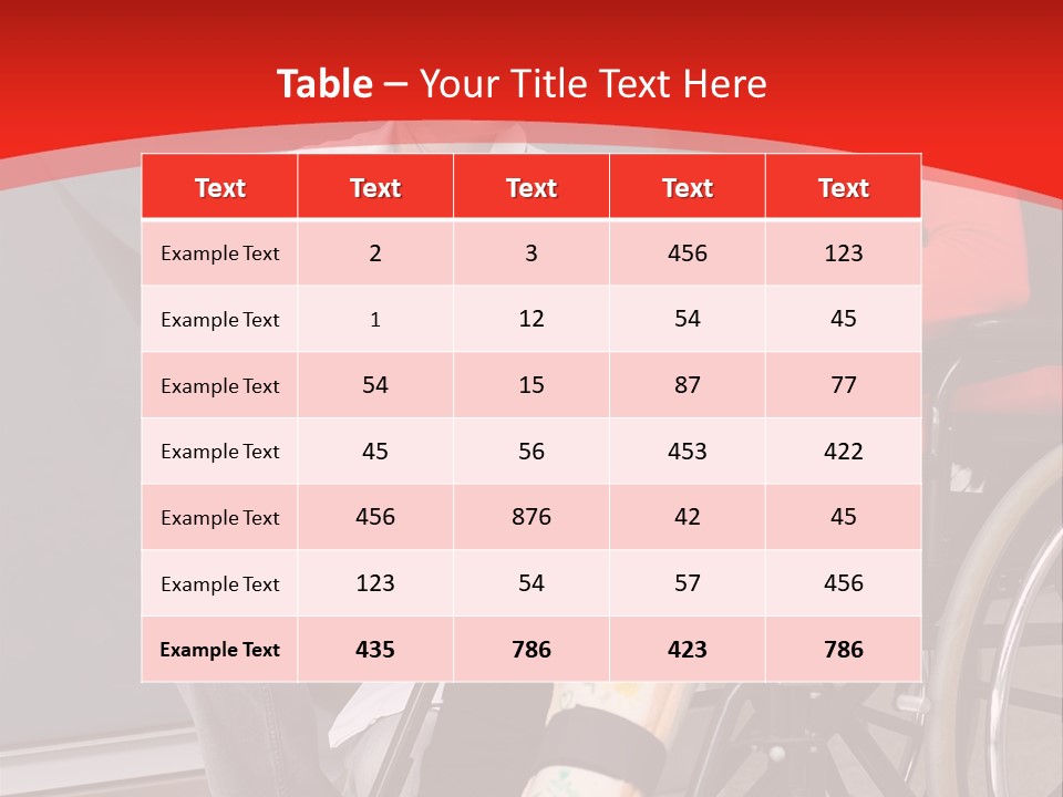 Handicapped Women Orthopedics PowerPoint Template