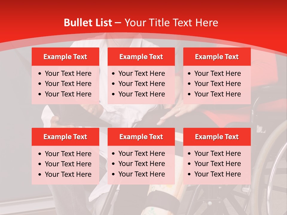 Handicapped Women Orthopedics PowerPoint Template