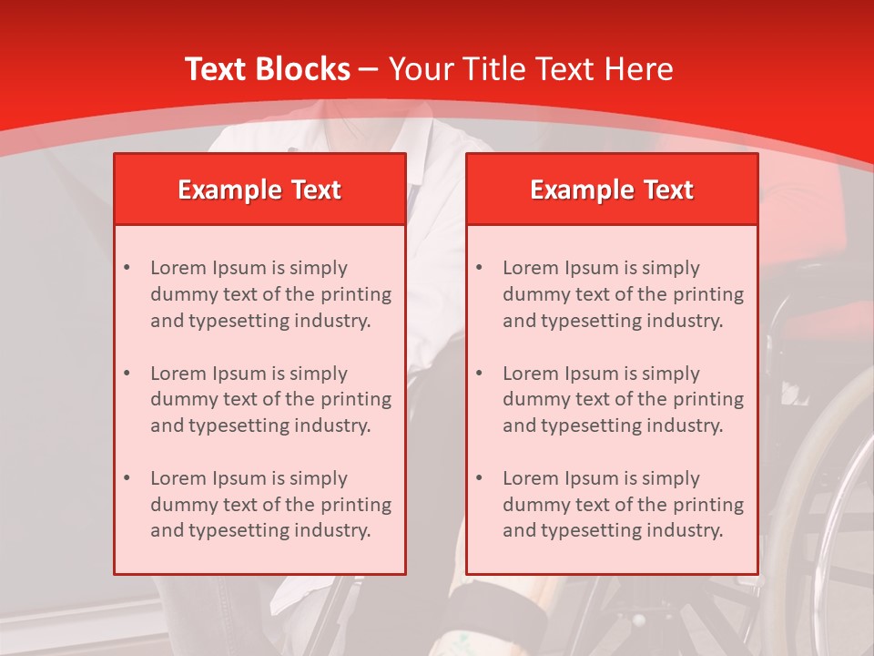 Handicapped Women Orthopedics PowerPoint Template