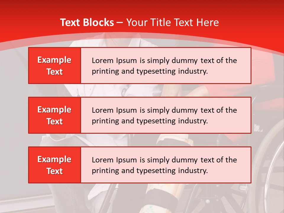 Handicapped Women Orthopedics PowerPoint Template
