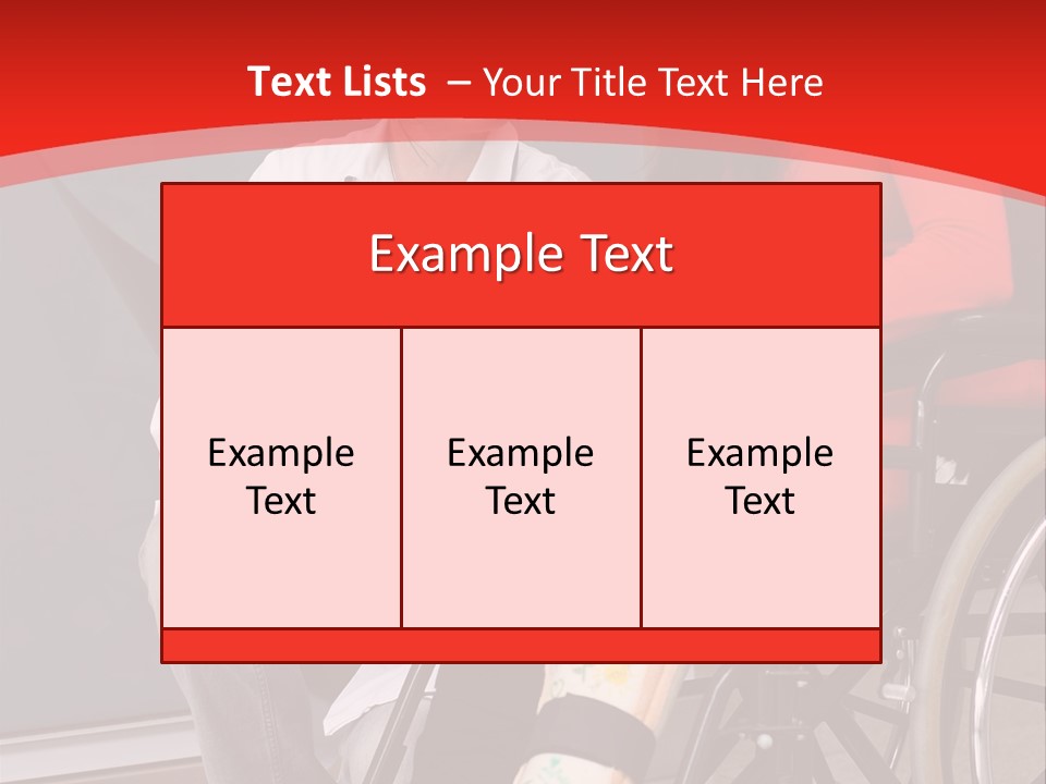 Handicapped Women Orthopedics PowerPoint Template