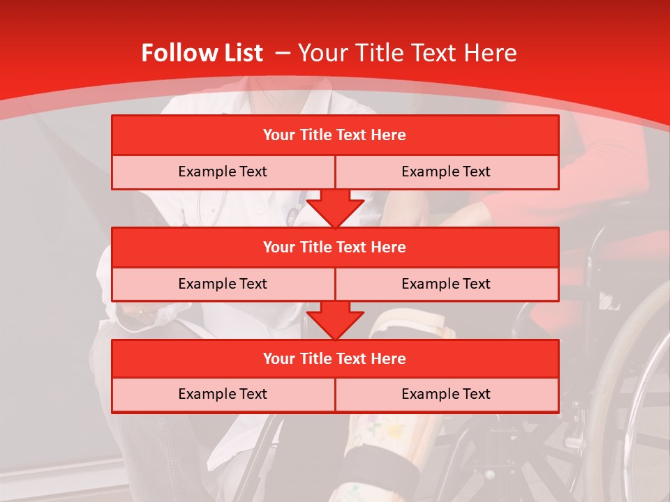 Handicapped Women Orthopedics PowerPoint Template