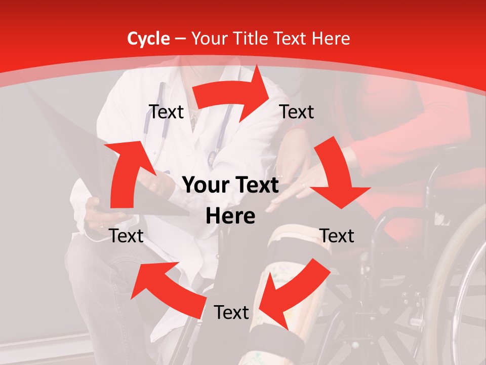 Handicapped Women Orthopedics PowerPoint Template