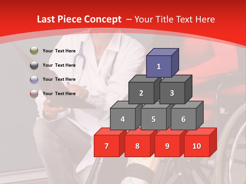 Handicapped Women Orthopedics PowerPoint Template