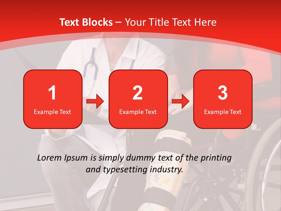 Handicapped Women Orthopedics PowerPoint Template