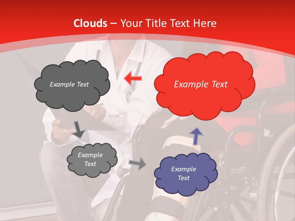 Handicapped Women Orthopedics PowerPoint Template
