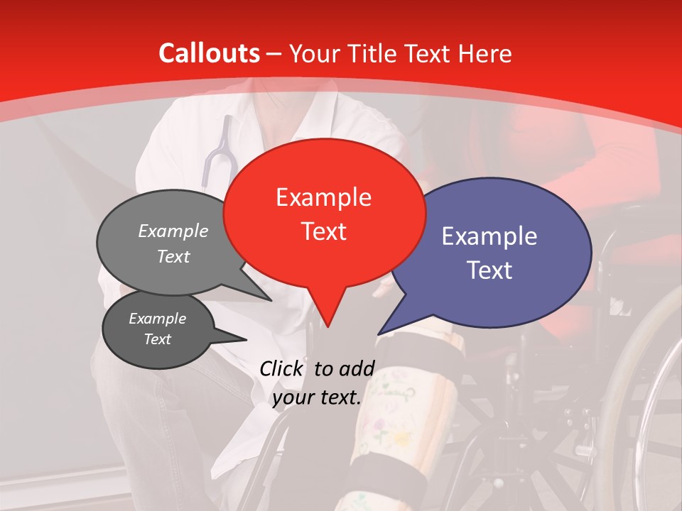 Handicapped Women Orthopedics PowerPoint Template