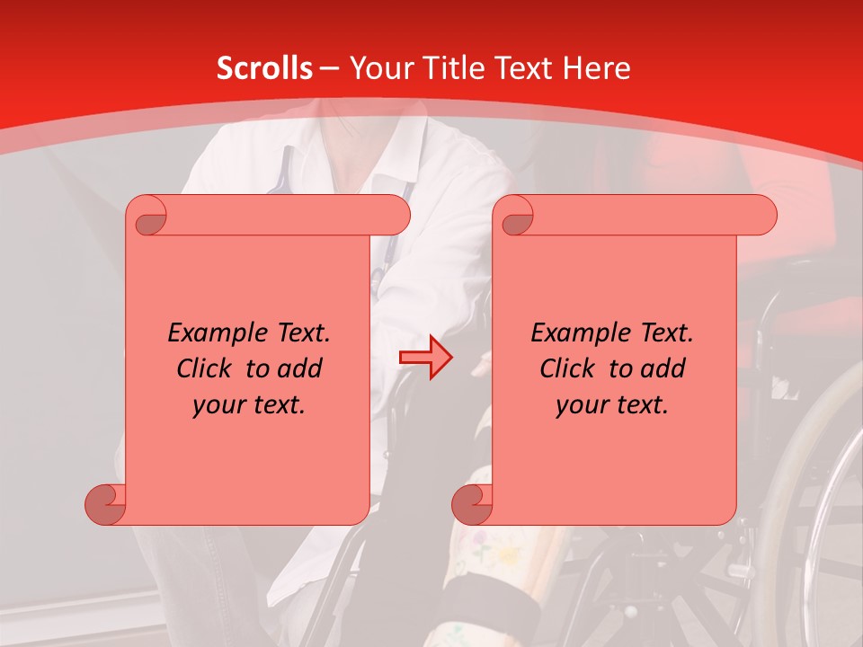 Handicapped Women Orthopedics PowerPoint Template