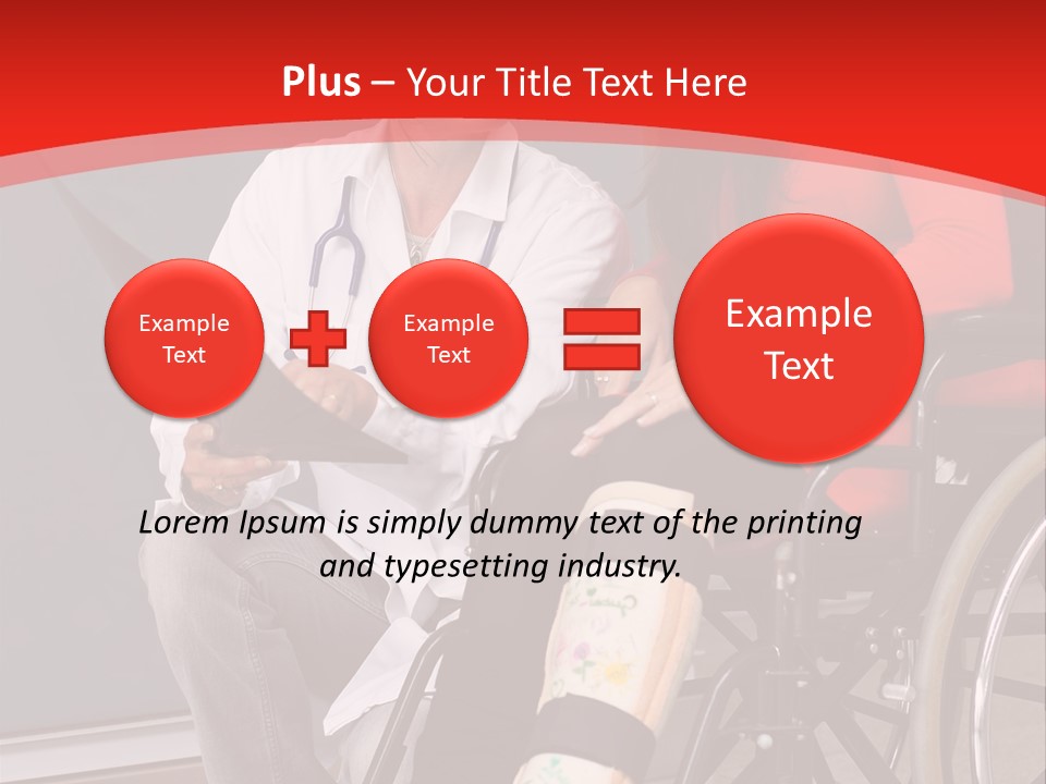 Handicapped Women Orthopedics PowerPoint Template