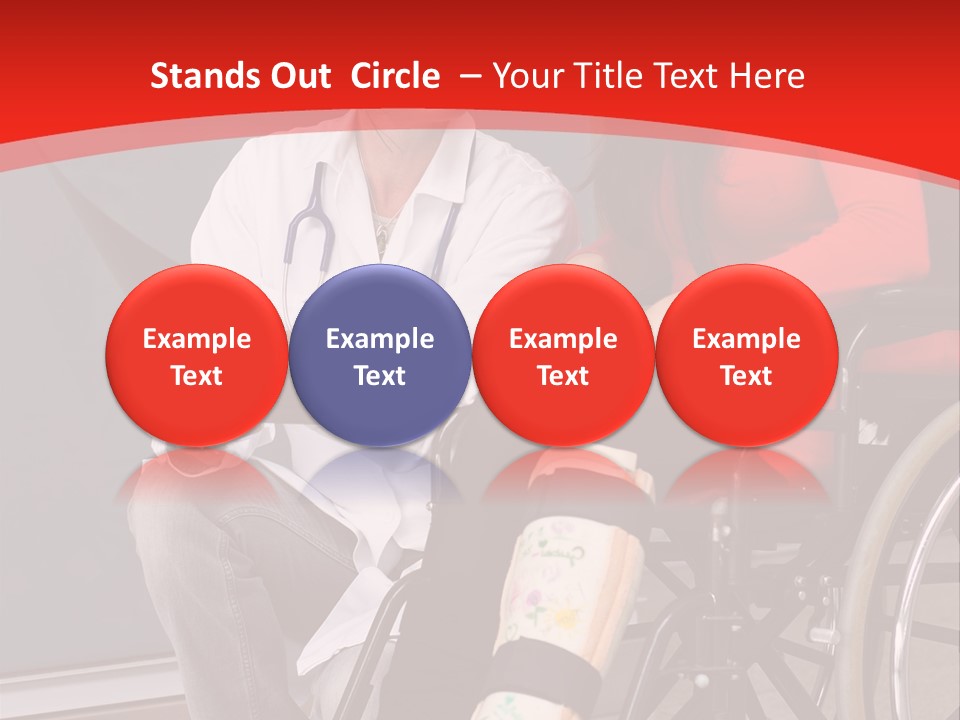 Handicapped Women Orthopedics PowerPoint Template