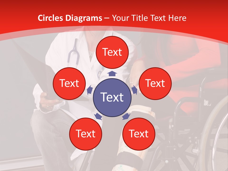 Handicapped Women Orthopedics PowerPoint Template