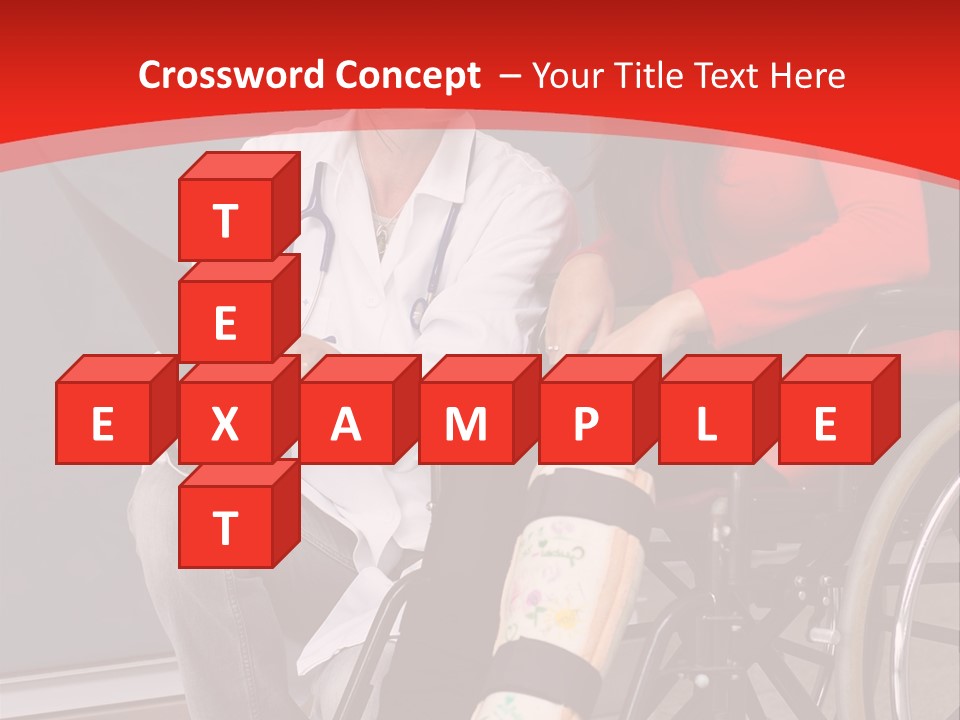 Handicapped Women Orthopedics PowerPoint Template