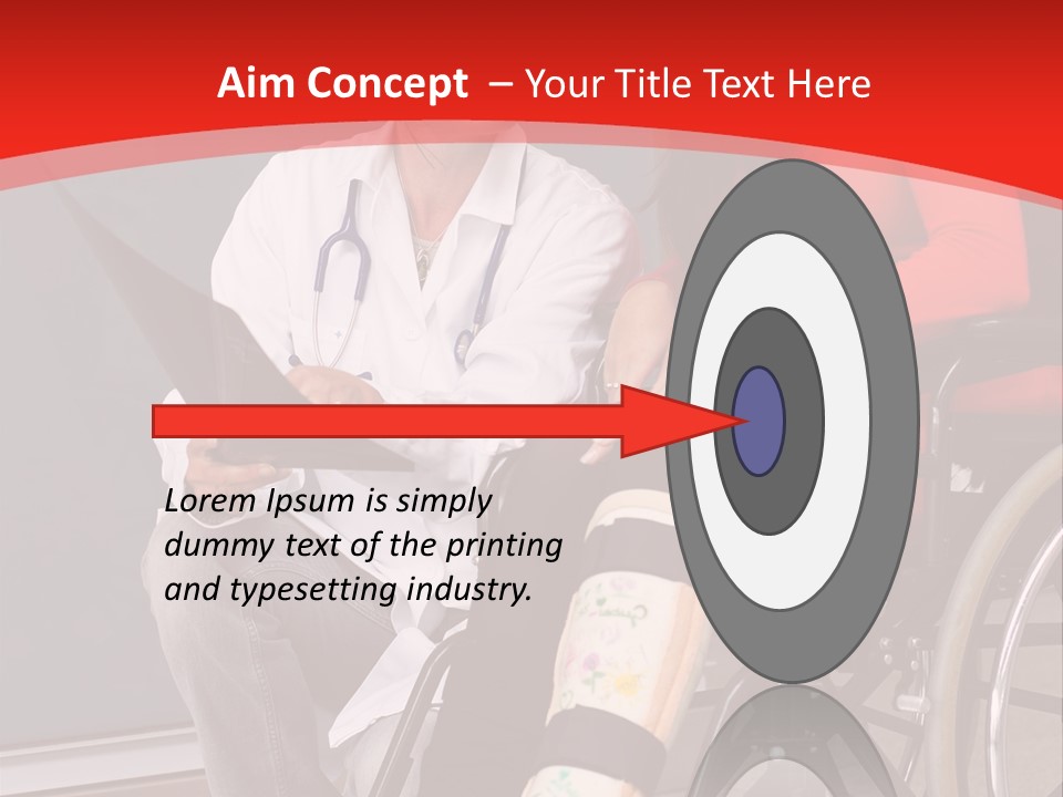 Handicapped Women Orthopedics PowerPoint Template