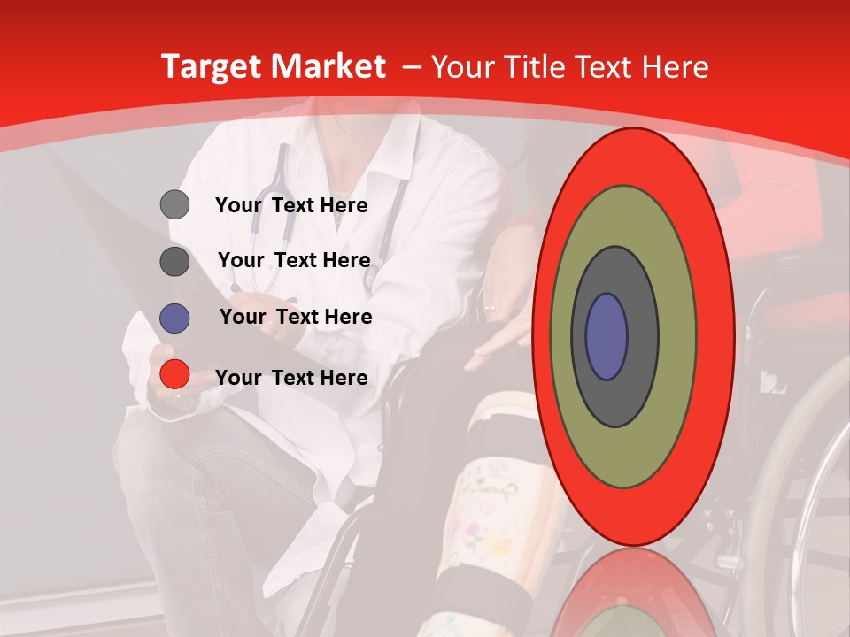 Handicapped Women Orthopedics PowerPoint Template