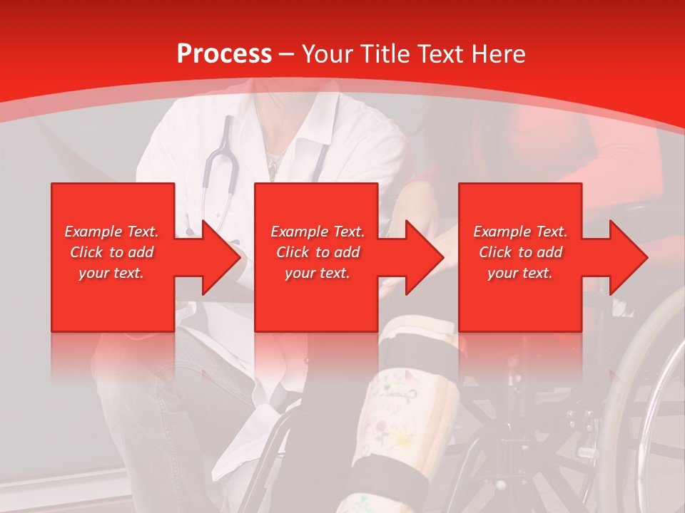 Handicapped Women Orthopedics PowerPoint Template