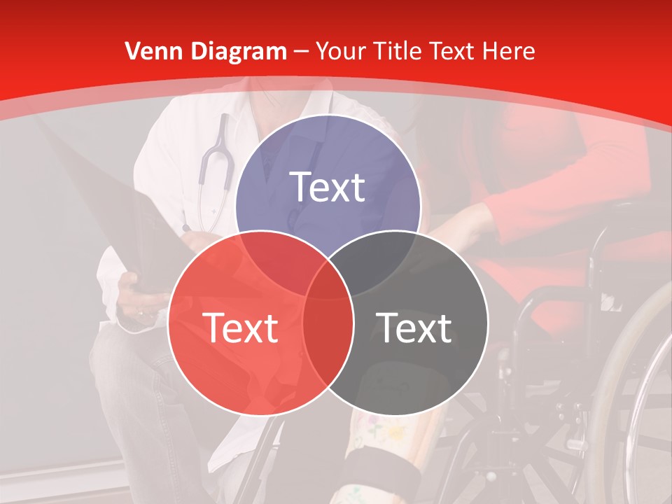 Handicapped Women Orthopedics PowerPoint Template