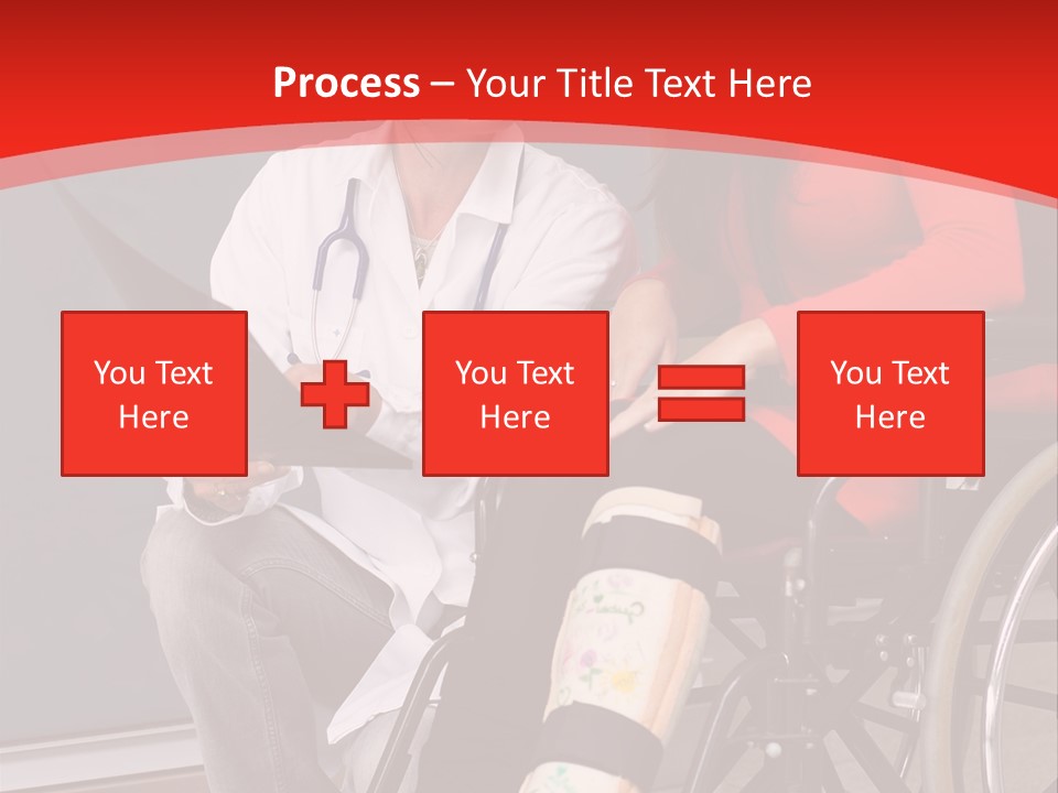 Handicapped Women Orthopedics PowerPoint Template