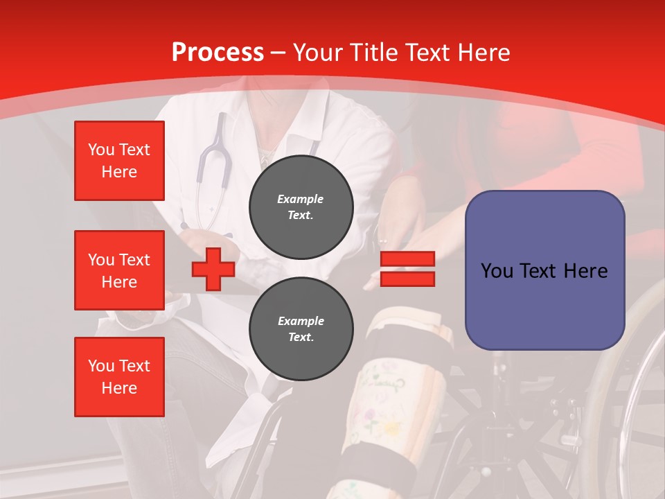 Handicapped Women Orthopedics PowerPoint Template