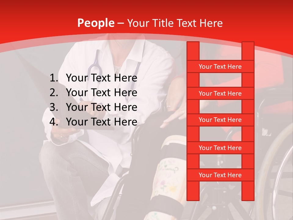 Handicapped Women Orthopedics PowerPoint Template