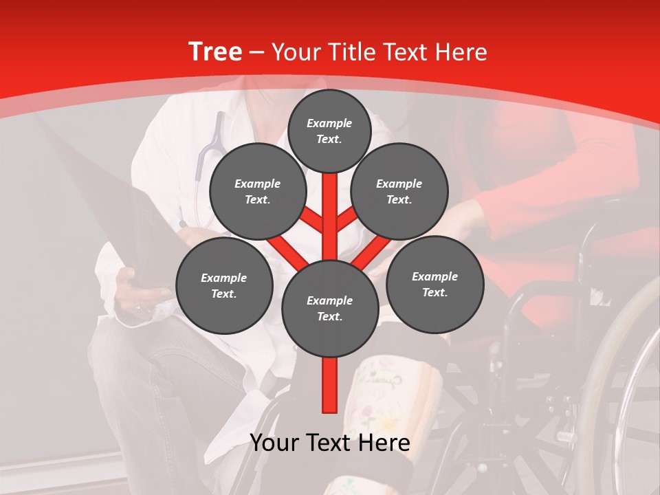 Handicapped Women Orthopedics PowerPoint Template