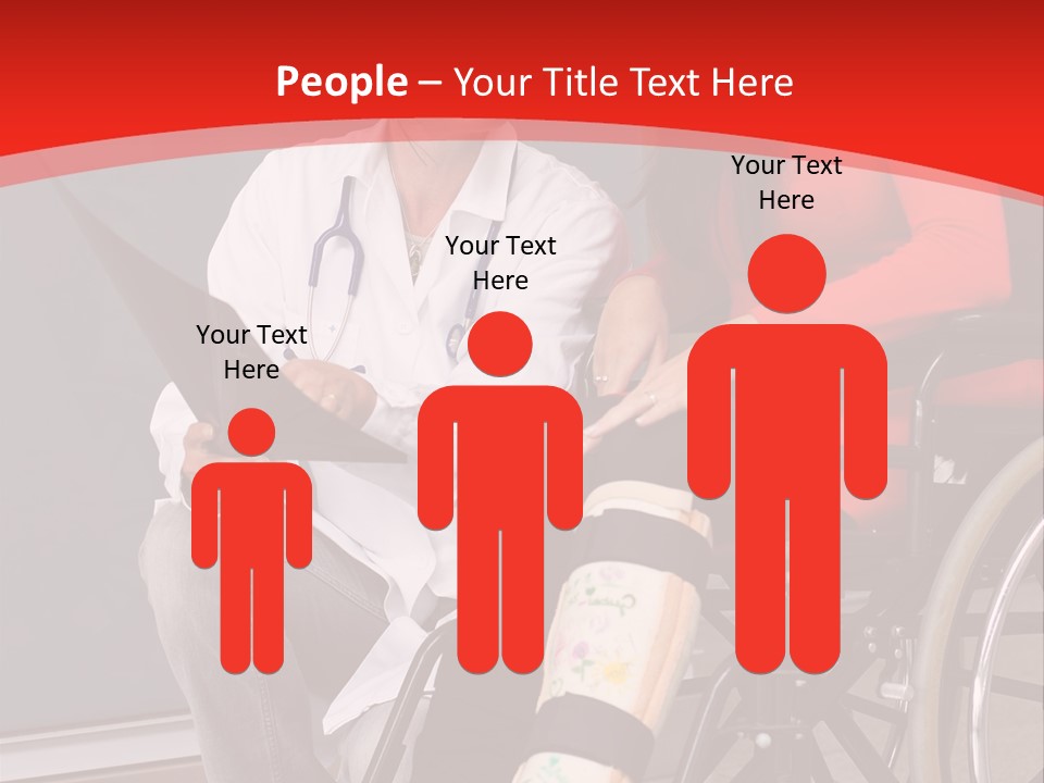 Handicapped Women Orthopedics PowerPoint Template