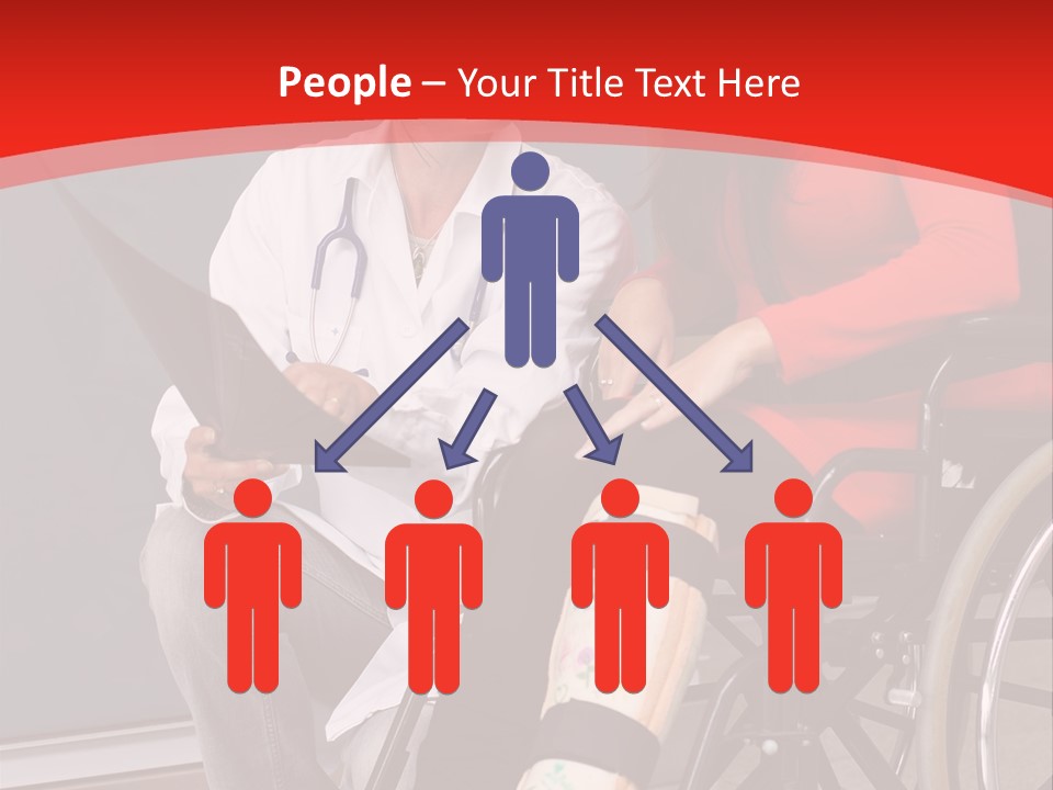 Handicapped Women Orthopedics PowerPoint Template