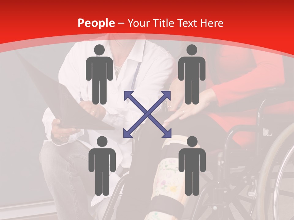 Handicapped Women Orthopedics PowerPoint Template