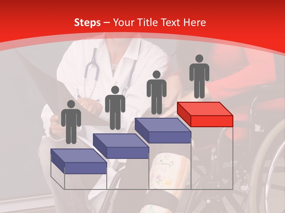 Handicapped Women Orthopedics PowerPoint Template