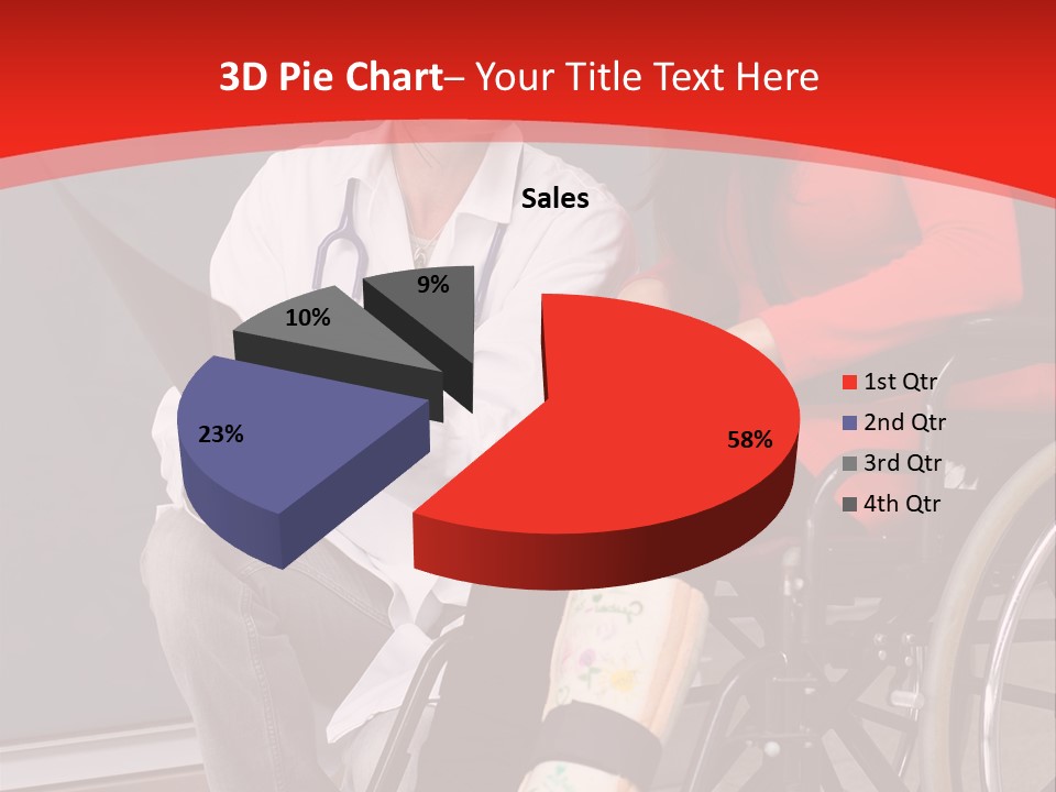 Handicapped Women Orthopedics PowerPoint Template