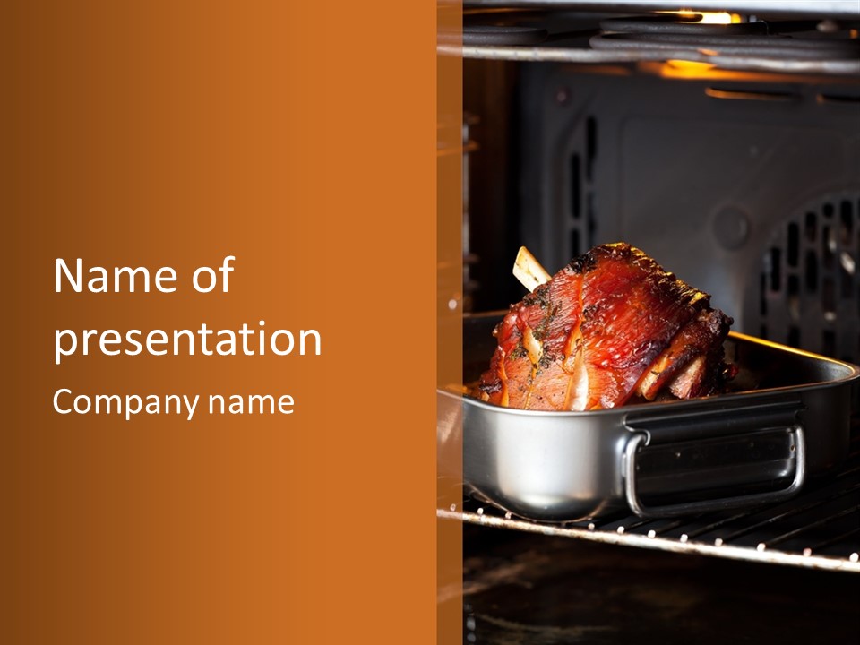 Knuckle Simple Meat PowerPoint Template