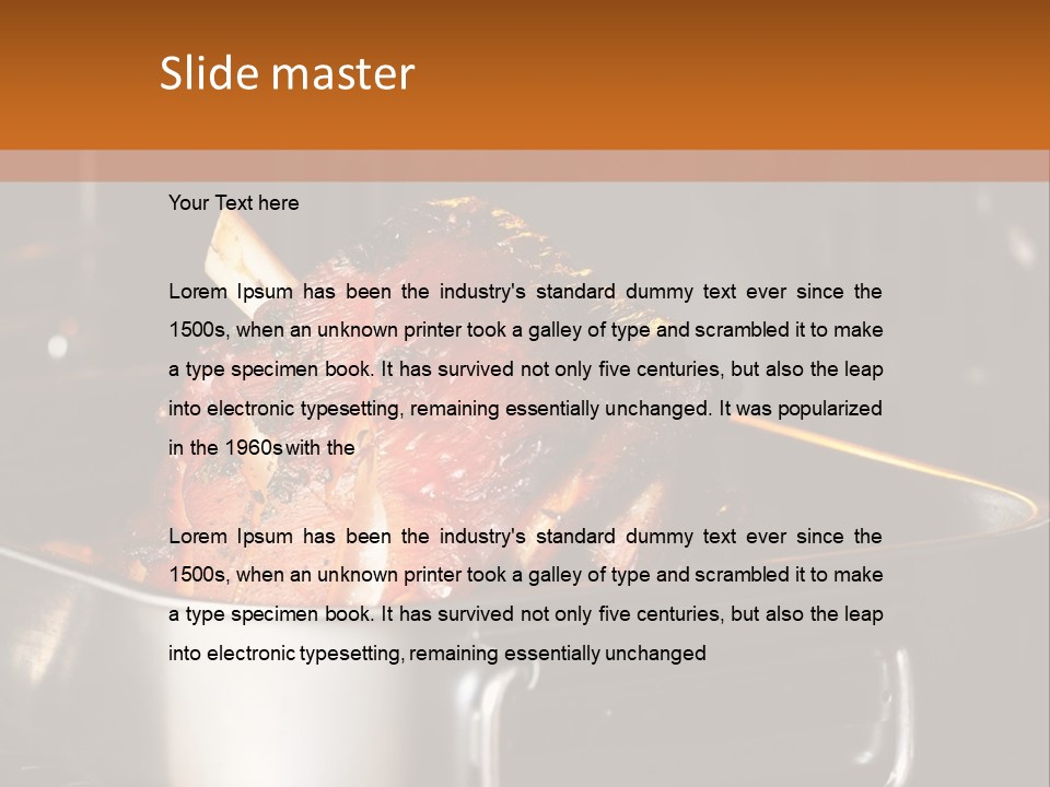 Knuckle Simple Meat PowerPoint Template