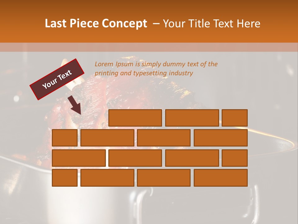 Knuckle Simple Meat PowerPoint Template