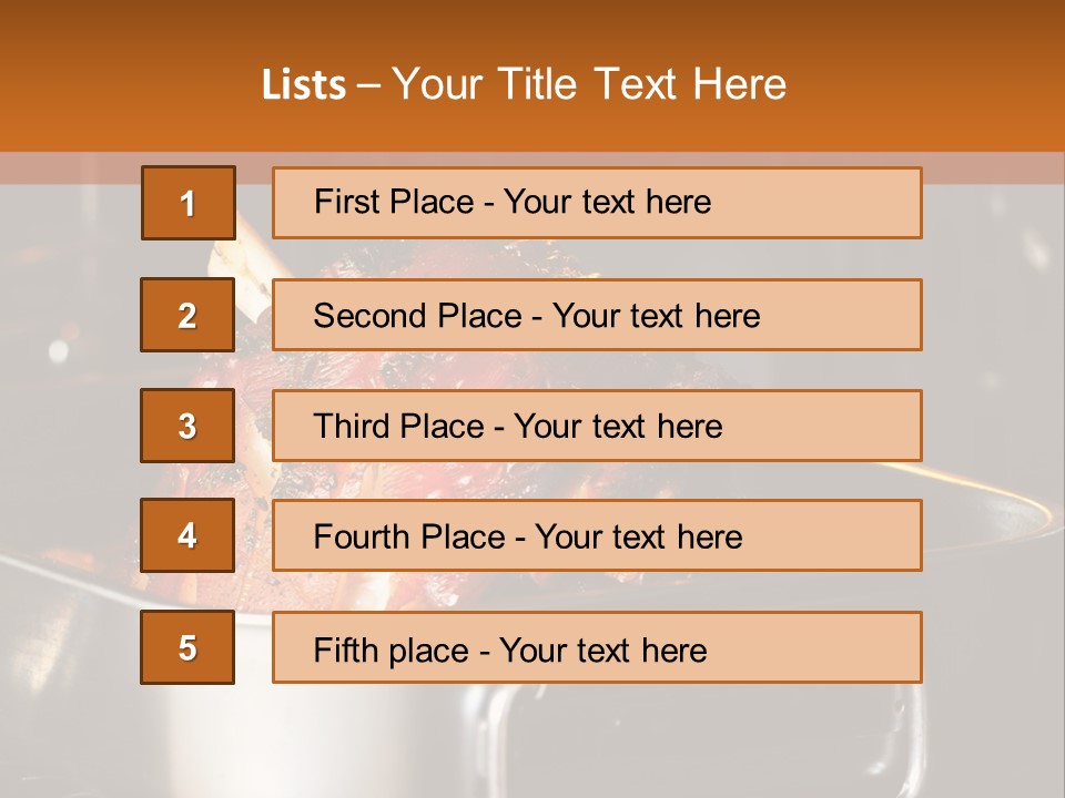 Knuckle Simple Meat PowerPoint Template