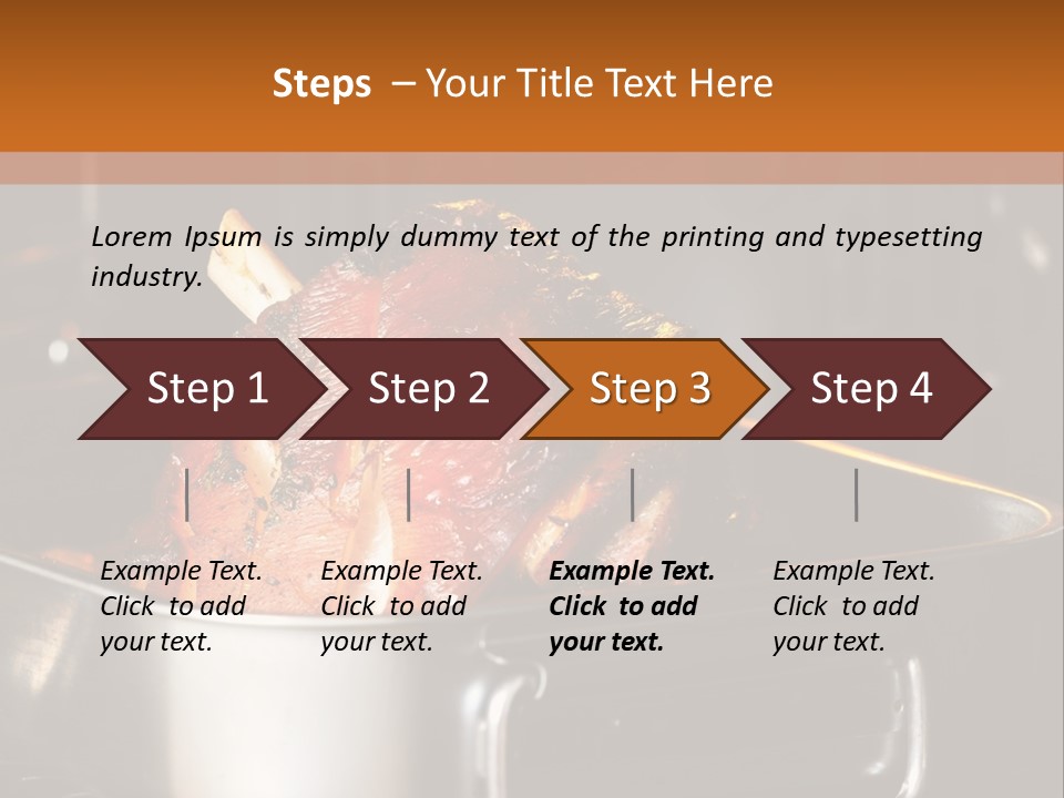 Knuckle Simple Meat PowerPoint Template