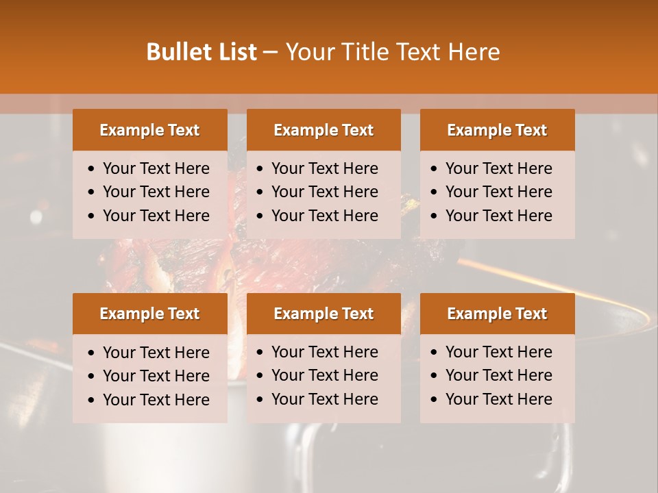 Knuckle Simple Meat PowerPoint Template