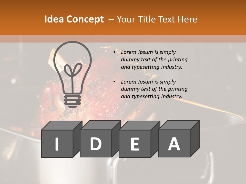 Knuckle Simple Meat PowerPoint Template