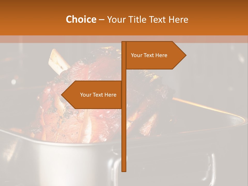 Knuckle Simple Meat PowerPoint Template