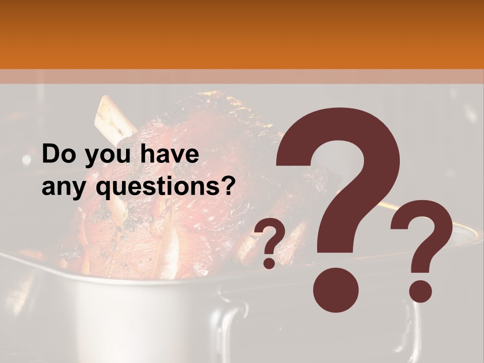 Knuckle Simple Meat PowerPoint Template