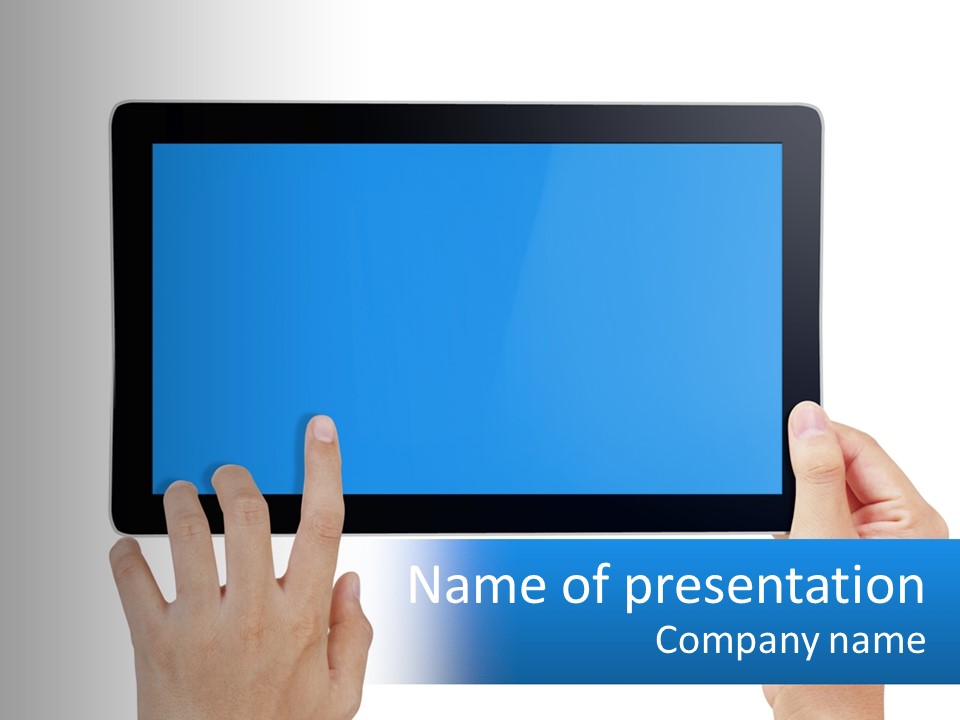 Concept Hand Office PowerPoint Template