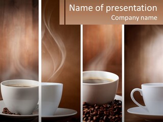 Dark Mug Bean PowerPoint Template