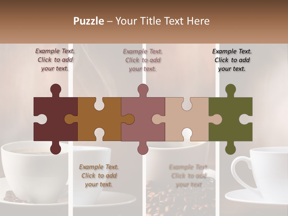 Dark Mug Bean PowerPoint Template