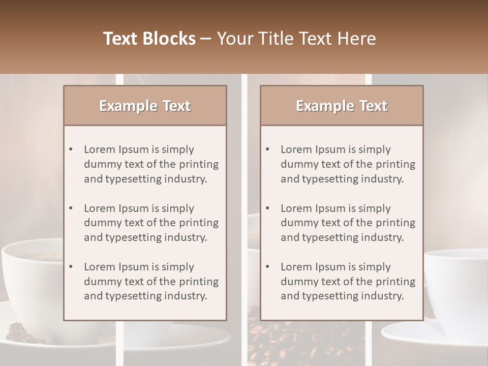 Dark Mug Bean PowerPoint Template