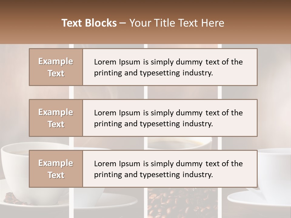 Dark Mug Bean PowerPoint Template