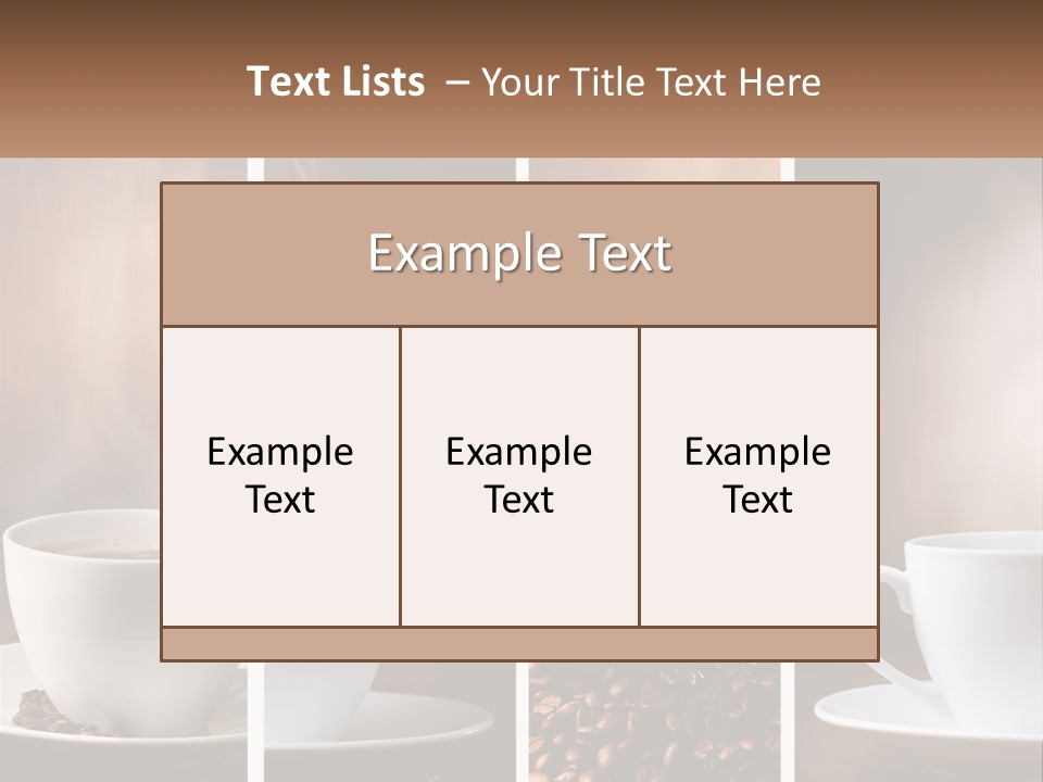 Dark Mug Bean PowerPoint Template