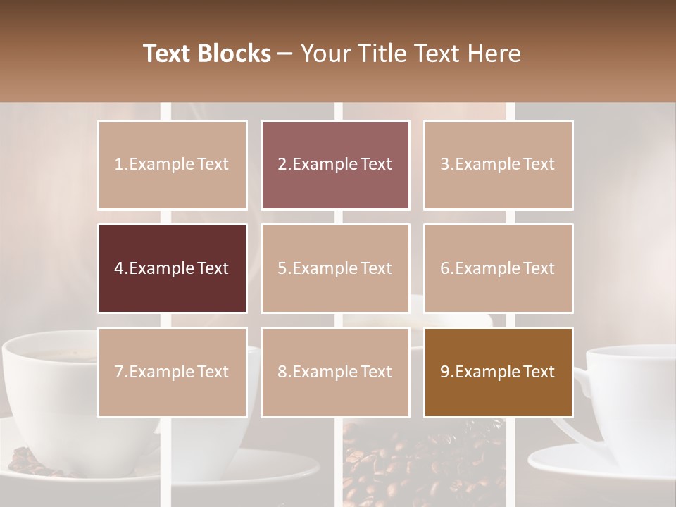 Dark Mug Bean PowerPoint Template