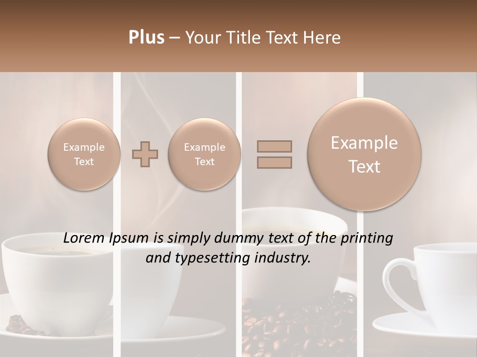 Dark Mug Bean PowerPoint Template