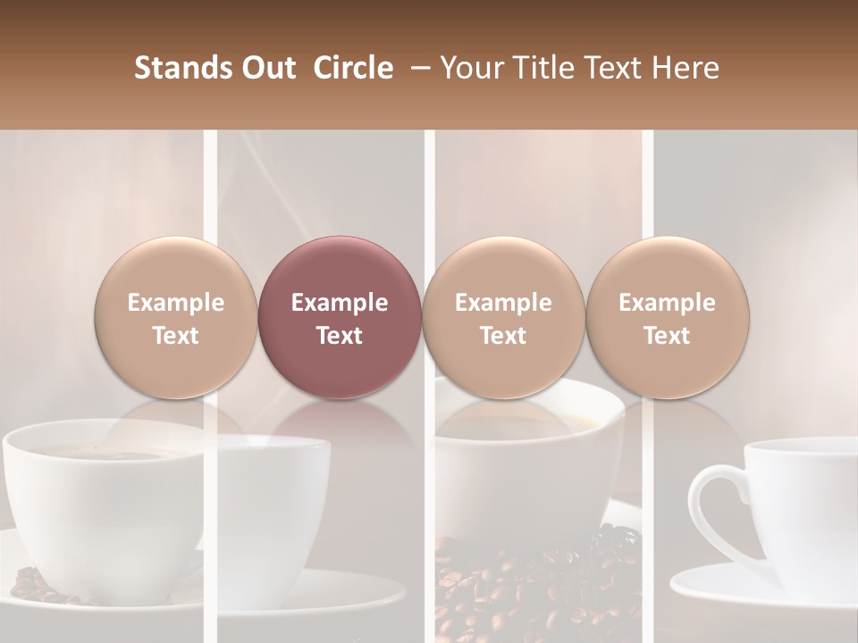 Dark Mug Bean PowerPoint Template